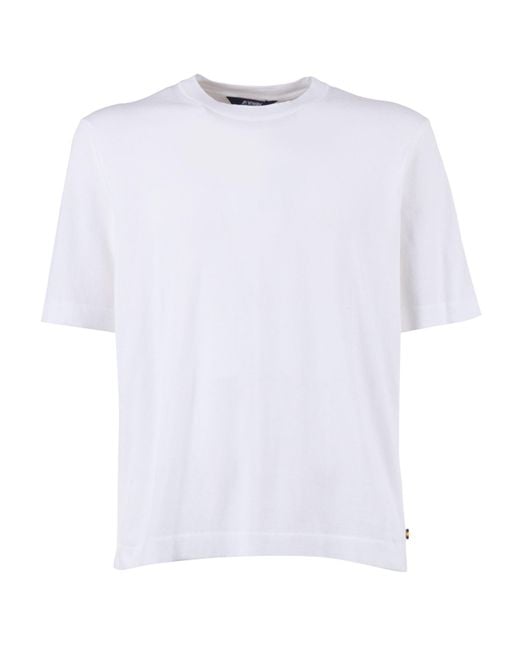 K-Way Combe-pull-over in het White voor heren