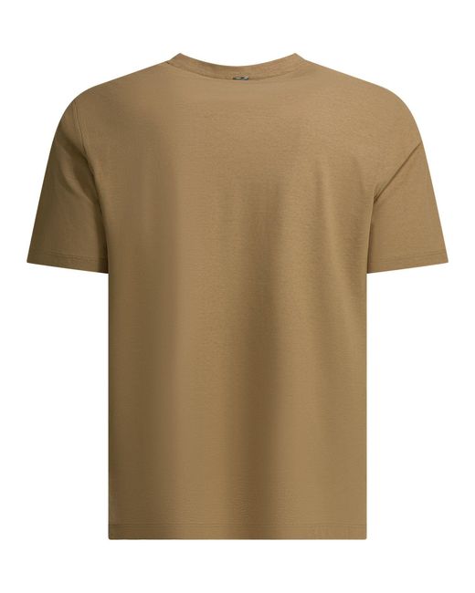 Herno Natural Crew-neck T-shirt T-shirts Brown for men