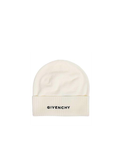 Sombrero de logotipo de lana de Givenchy de hombre de color Natural