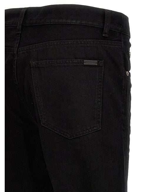 Jeans de efecto arrugado de Saint Laurent de hombre de color Black