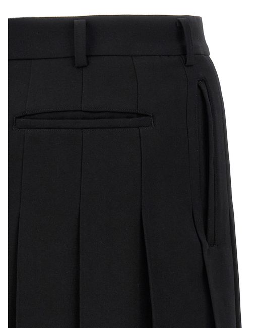Comme des Garçons Black Plissierte Bermuda -Shorts