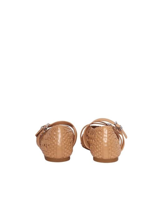 Michael Kors Brown Indy Woven Flex Ballet