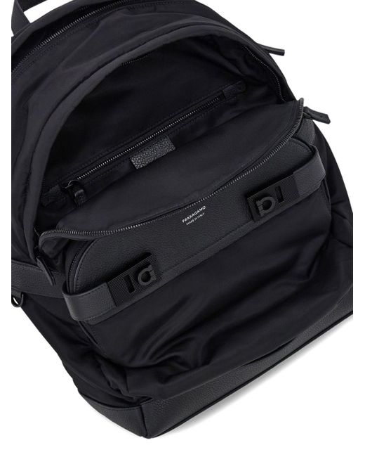 Ferragamo Twins Nylon Rucksack in Black für Herren