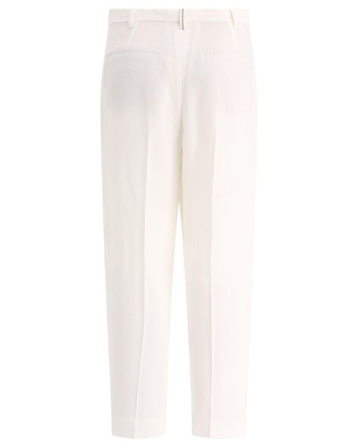 Pantalones holgados Brunello Cucinelli de color White