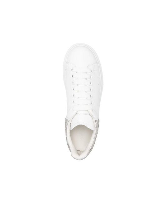 Alexander McQueen White Studded Oversized Sneakers for men