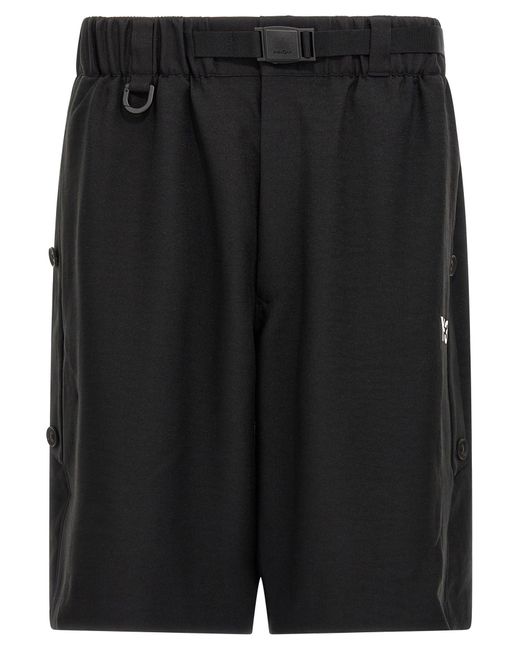 Y-3 Logo Bermuda Shorts in het Black voor heren