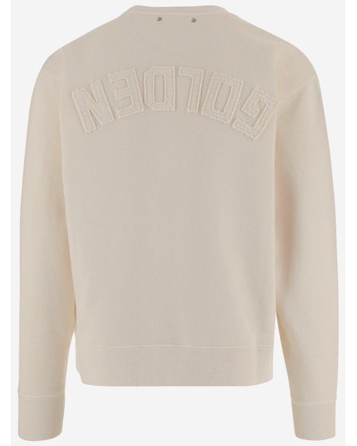Golden Goose Deluxe Brand White Cotton Sweatshirt