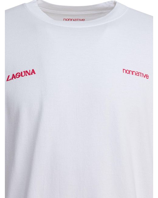Nonnative White Cotton Crewneck T-Shirt T-Shirts for men