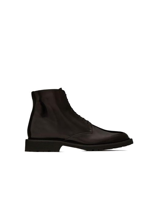 Saint Laurent Army Lederstiefel in Black für Herren