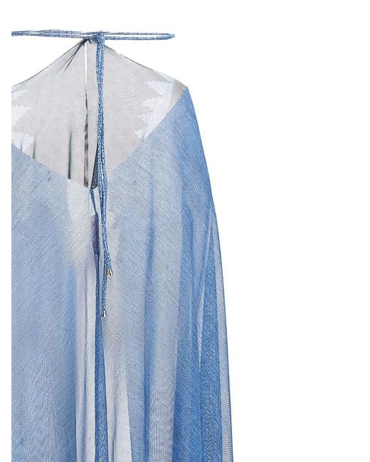 Pin-Up Stars Blue Pin up Sterne 'Intrecio Africano' Sarong Kleid