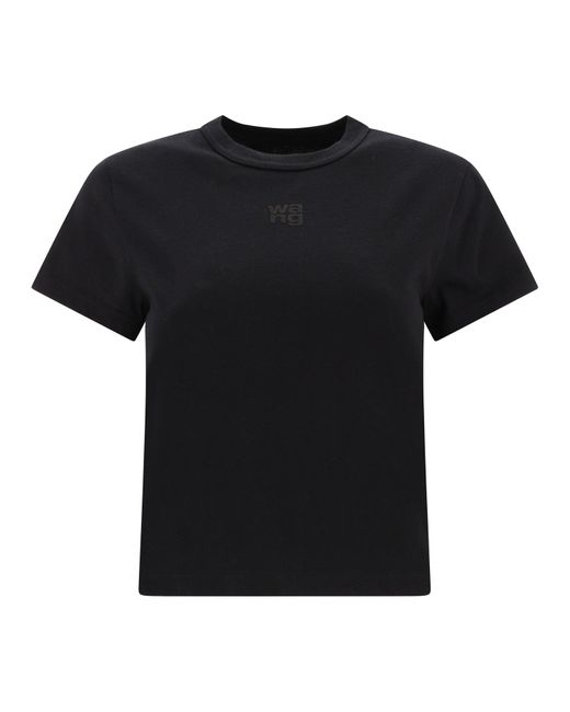 Alexander Wang Black "Puff Logo" T -Shirt