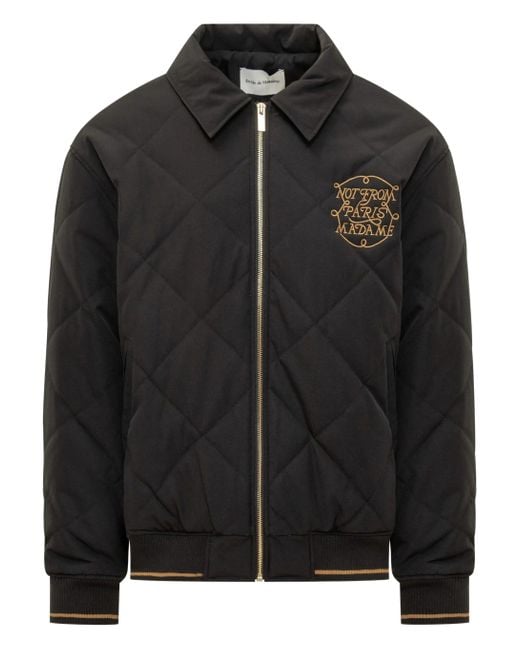 Drole de Monsieur Black La Veste Slogan Tresses