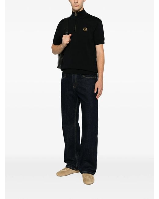 Sergio Tacchini White Daytone Knit Ss Polo