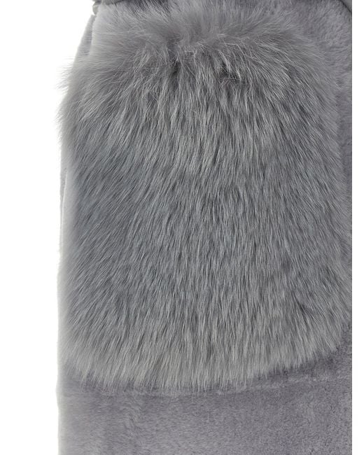 Blancha Gray 'Merino gerade Volpe Shadow' Weste
