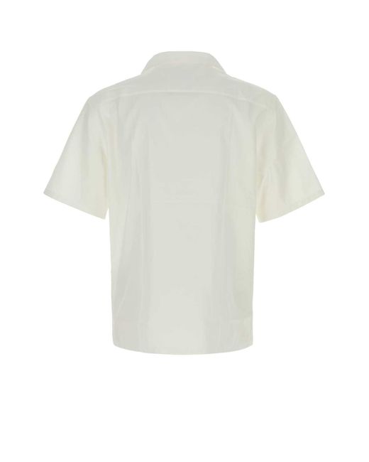 Prada White Poplin Shirt for men