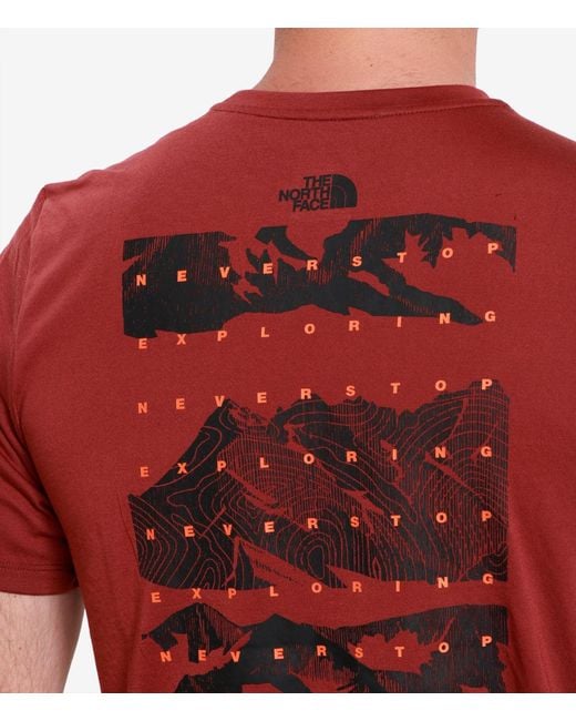 The North Face Red T Shirts And Polos