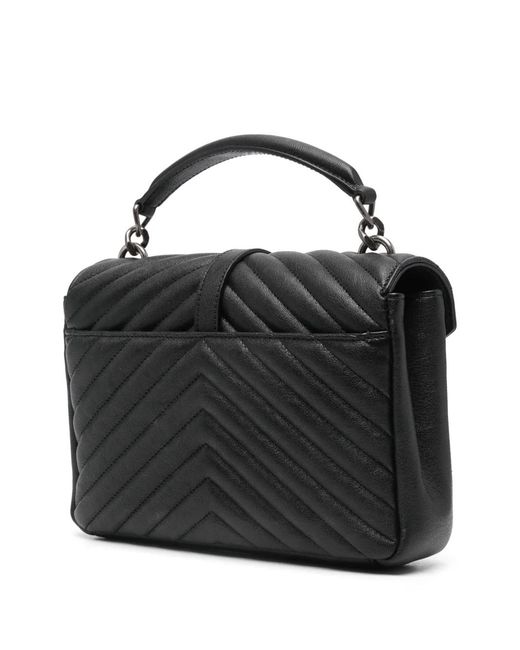 Saint Laurent Black Medium College Cross Body Ba