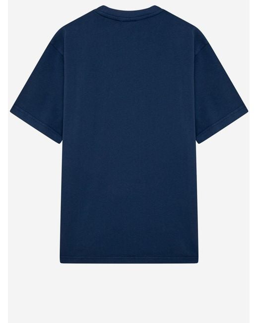 Autry Blue Cotton T Shirt With Logo
