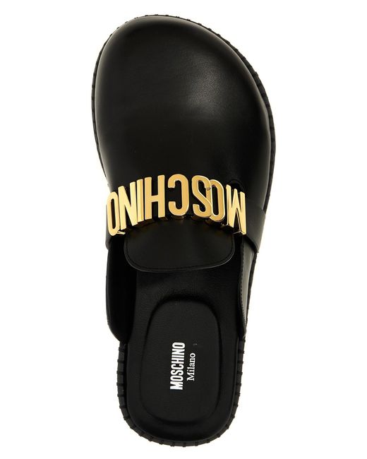 Moschino Black 'Birky' Sabots
