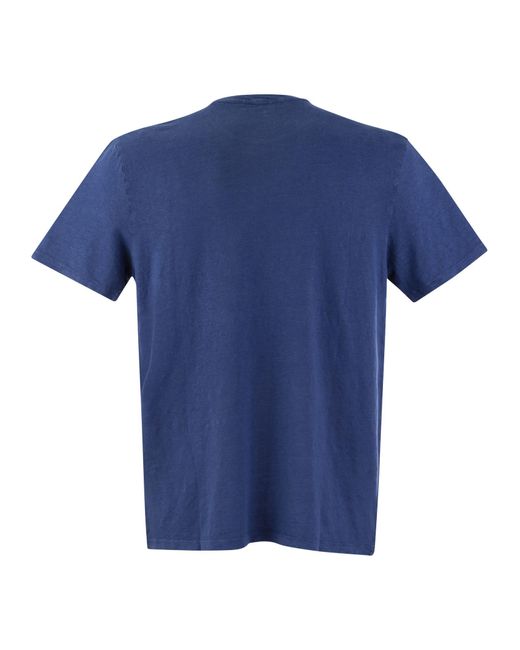 Trew Teck Linen T Shirt Majestic de color Blue