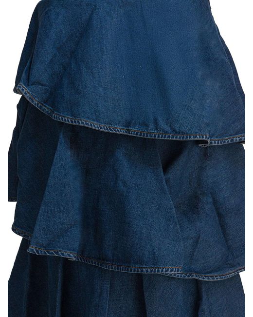 Alaïa Spiraalrok in het Blue