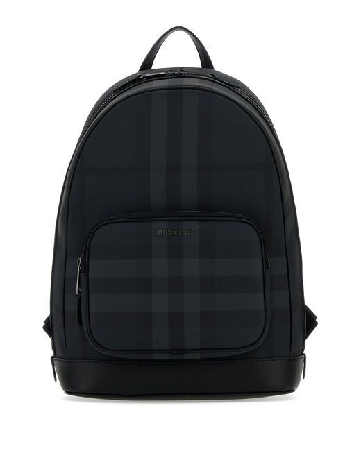 Sac à dos en toile imprimée Rocco Burberry pour homme en coloris Black