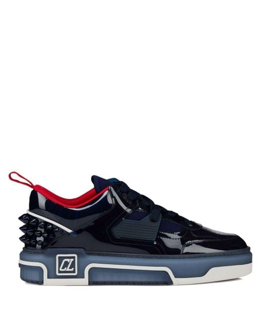 Christian Louboutin Blue Astrocool Leather Trainers for men