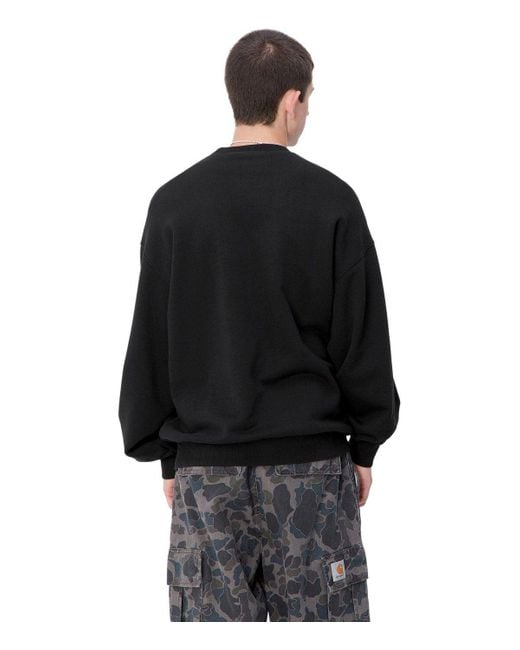 Carhartt Black Cross Screw Sweatshirt for men
