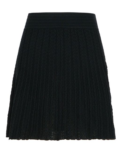 A.P.C. 'kayla' Zwarte Wollen Rok in het Black