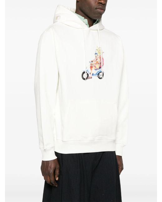 Drole de Monsieur White Le Hoodie Golfeur for men