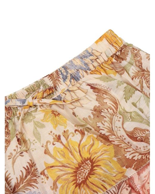 Zimmermann Pink Daylight Kids Tiered Skirt