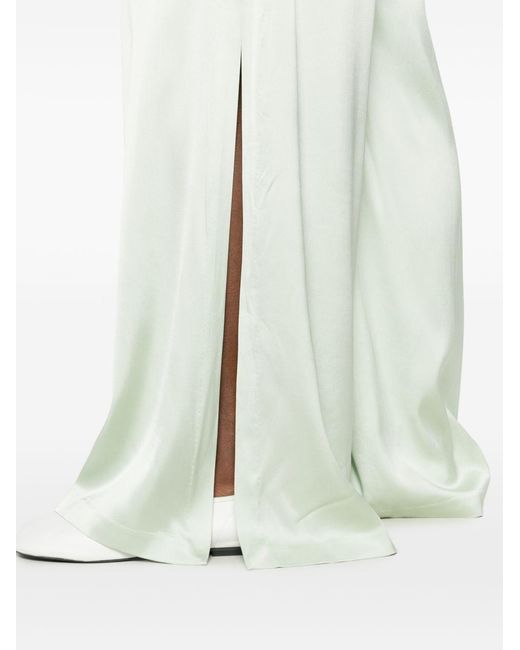 Alice + Olivia White Kenley Wide Leg Trousers