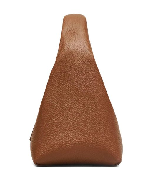 Marc Jacobs Brown Die Mini -Sack -Lederhandtasche
