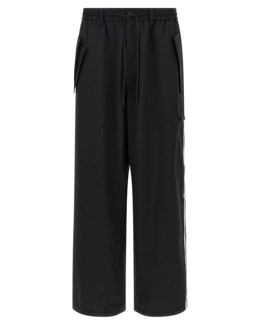 Wool Blend Pantaloni Nero-Uomo di Y-3 in Black da Uomo