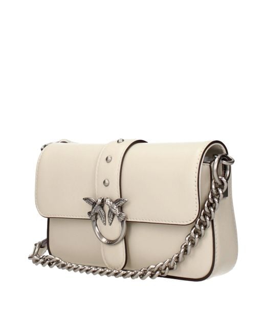 Pinko Natural Love Crossbody Bags Leather