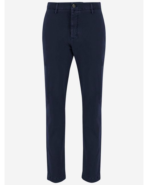 Jacob Cohen Stretch Katoenen Broek in het Blue voor heren