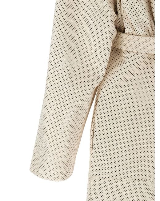 Sportmax Natural 'Antiope1234' Trench Coat