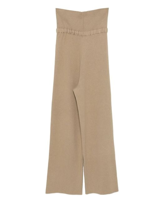 AYA MUSE Natural Fold Over Seam Pant