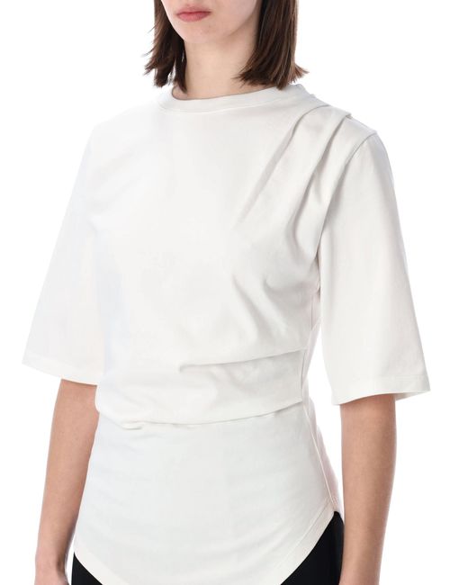 Rohe White Elegant Organic Cotton Mini T-Shirt For