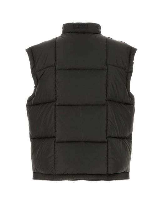 Vetements Black Dark Polyester Down Jacket for men