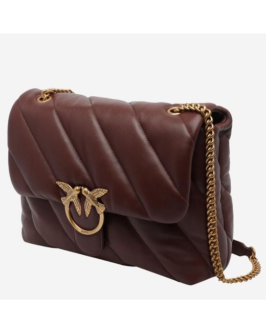 Pinko Brown Big Puff Bag