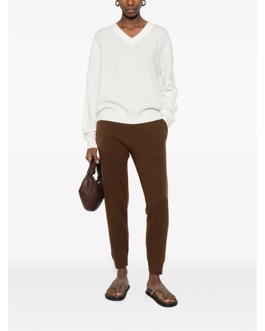 Entire studios White Knit V Neck