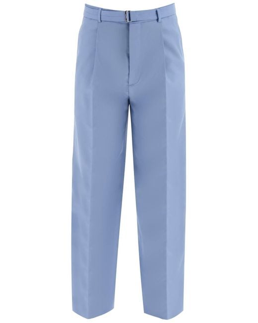Pantalon à jambes larges sur mesure de Lanvin pour homme en coloris Blue