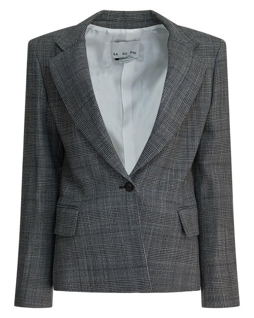 Sa Su Phi Black Wool Silk Jacket