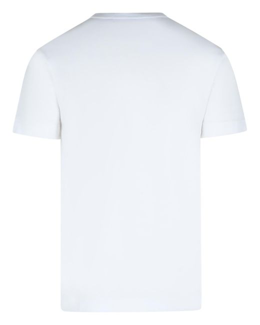 Comme des garçons juega camiseta de algodón blanco COMME DES GARÇONS PLAY de hombre de color Red