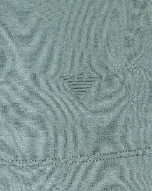 Thirt Basic Verde Con Scollo A V di Emporio Armani in Green da Uomo