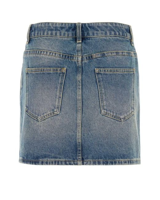 Givenchy Blue Denim Skirts
