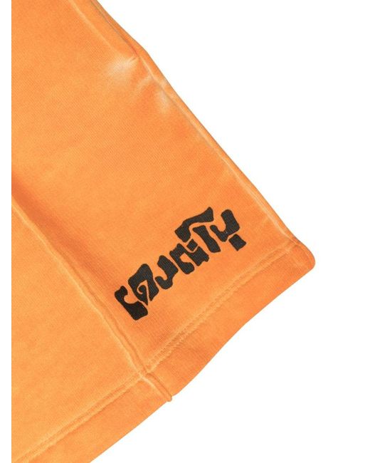 Marcelo Burlon Orange Sweatshorts