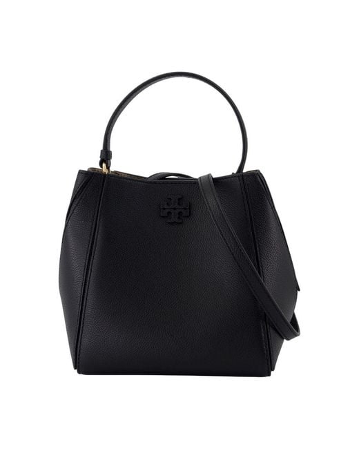 Tory Burch Black McGraw Small Bag e Leder schwarz