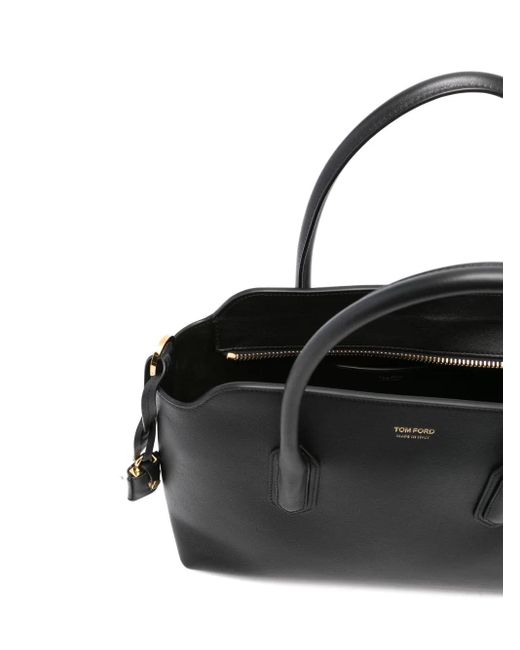 Tom Ford Black Alexandre Medium Tote Bag